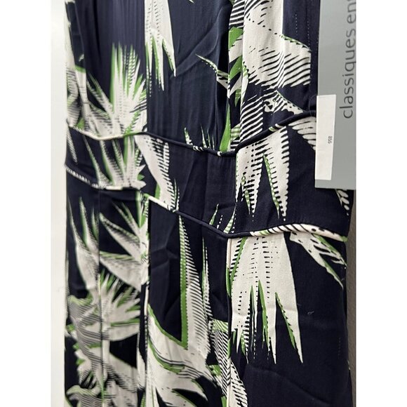 CLASSIQUES ENTIER Paradise print silk v-neck dress Women's Size12 NWT - Picture 8 of 12